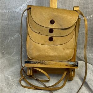 Northern Reflections leather handmade crossbody mini purse wallet